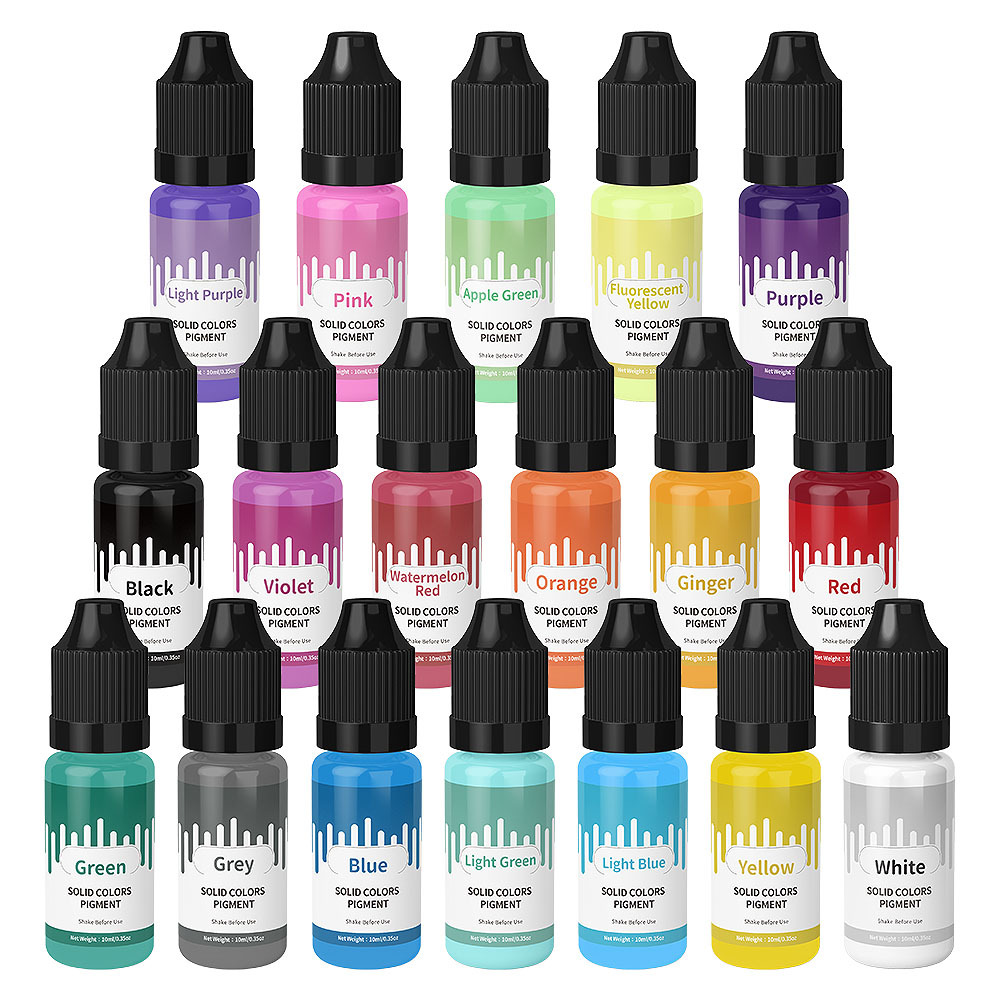 18Colors 10ml Macaron Solid Pa - Resin Pigment Set review and price