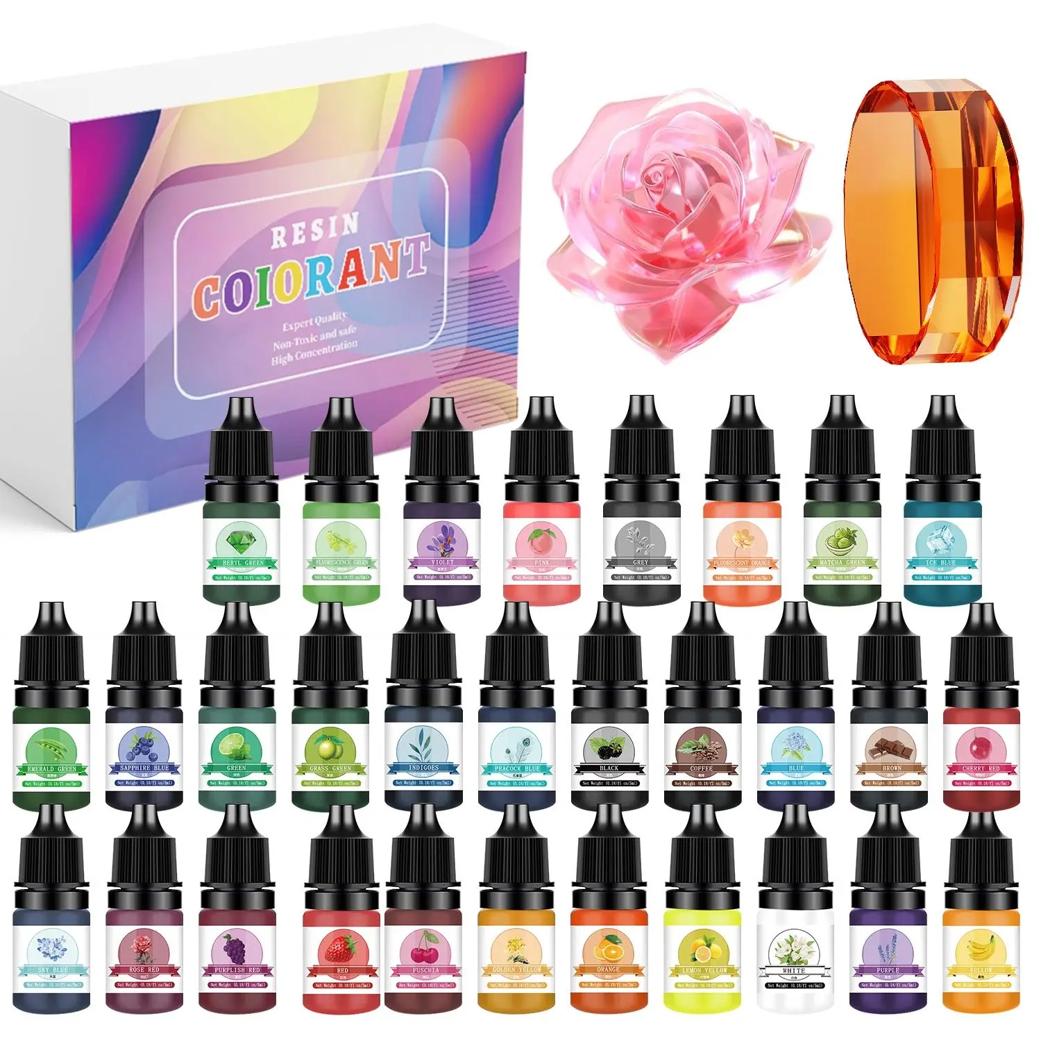 30Colors 5ml Epoxy Resin Pigme - Resin Pigment Set review and price